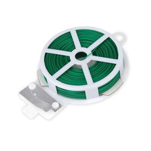 Plastic Twist Tie Wire Spool With Cutter For Garden Yard Plant 30m (Green) - Justgrabit Inc.