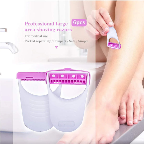 Disposable Body Skin Hair Removal Razor for Women Pack of 6 - Justgrabit Inc.