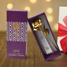 Golden Rose & Necklace Set Perfect Gift Set - Justgrabit Inc.