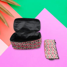 Decor Travel Makeup Bag with Small pouch Portable Organizer Makeup Cosmetic Train Case Large Capacity for Cosmetics Makeup Brushes and Toiletry Jewelry for More Storage - justgrabit.in | Just Grab It