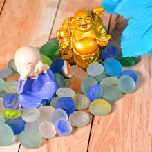 Glass Gem Stone, Flat Round Marbles Pebbles for Vase Fillers, Attractive pebbles for Aquarium Fish Tank. - Justgrabit Inc.