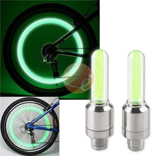 LED Flash Light lamp tyre Wheel Valve Sealing caps (2 Pc / Mix Color) - Justgrabit Inc.