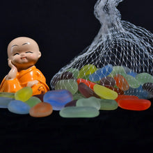 Glass Gem Stone, Flat Round Marbles Pebbles for Vase Fillers, Attractive pebbles for Aquarium Fish Tank. - Justgrabit Inc.