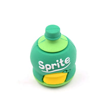 2 - in - 1 3D Cold Drink Bottle Shape Rubber Pencil Sharpener and Eraser Set, Stationery for Kids School Boys Girls, Birthday Return Gifts (24 Pcs Set ) - justgrabit.in | Just Grab It
