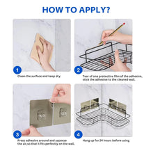 Metal Shower Shelf, Shower Shelf without Drilling (2 Pc) - Justgrabit Inc.