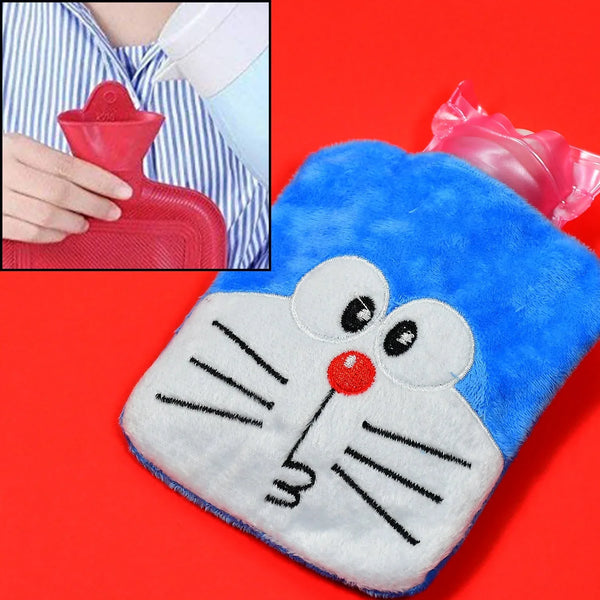 Doremon Hot Water Bag for Pain Relief & Warmth with Cover - justgrabit.in | Just Grab It