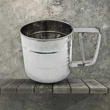 Stainless Steel Flour Sifter – Handheld Baking Sieve with Measuring Scale - justgrabit.in | Just Grab It