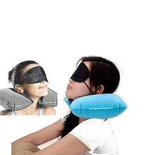 3in1 Air Travel Kit with Pillow, Ear Buds & Eye Mask - Justgrabit Inc.