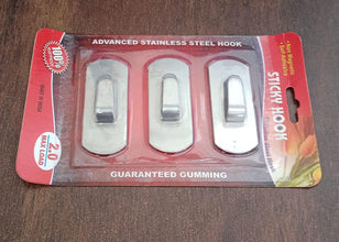 Heavy Duty Self - Adhesive Stainless Hooks – Waterproof for Robes, Coats & Towels - justgrabit.in | Just Grab It