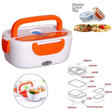 Portable Lunch Dabba Electric foods Warmer Box Tiffin / Portable Electric Heating Lunch Box - Justgrabit Inc.