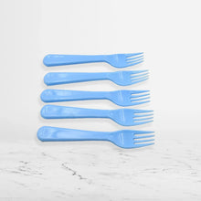 Reusable Premium Heavy Weight Plastic Forks, Party Supplies, One Size, plastic 5pc Serving Fork Set for kitchen, Travel, Home (5pc) - justgrabit.in | Just Grab It