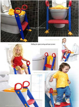 3 in 1 Kids / Toddler Potty Toilet Seat with Step Stool Ladder (Multicolour) - Justgrabit Inc.