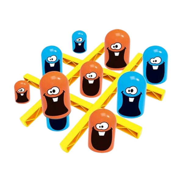 Tic - Tac - Toe Game, Gobble Game, Board Game Indoor (1 Set) - justgrabit.in | Just Grab It