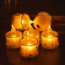 12 Pcs Flameless and Smokeless Decorative Acrylic Candles Transparent Led Tea Light Candle for Gifting, House, Diwali, Christmas, Festival, Events Decor Candles, Diwali - justgrabit.in | Just Grab It
