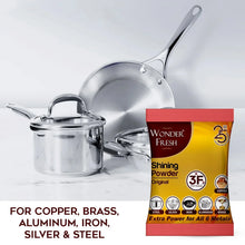 Shining Powder, Cleans and Polishes Copper, Brass, Silver, Aluminum, Iron, and Steel, Removes Tarnish and Oxidation (200 GM) - Justgrabit Inc.
