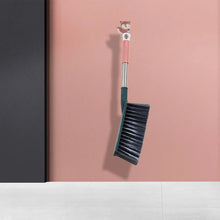 17 inch Stainless Steel Sofa Cleaner Brush, Carpet Cleaning Brushes with Non - Slip Long Handle, Dust Cleaning Brush for Removing Dust from Carpets, Furniture, Car Seats, Sofas - justgrabit.in | Just Grab It