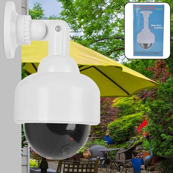 Fake / Dummy Camera CCTV, with Flashing Red LED Light (1 Pc / Battery Not Included) - justgrabit.in | Just Grab It