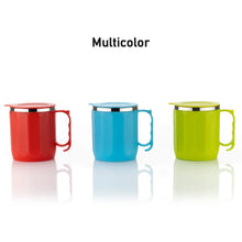 250ML Stainless Steel Mug: Insulated, Leakproof Lid, Hot/Cold Drinks (Mix Color) - justgrabit.in | Just Grab It