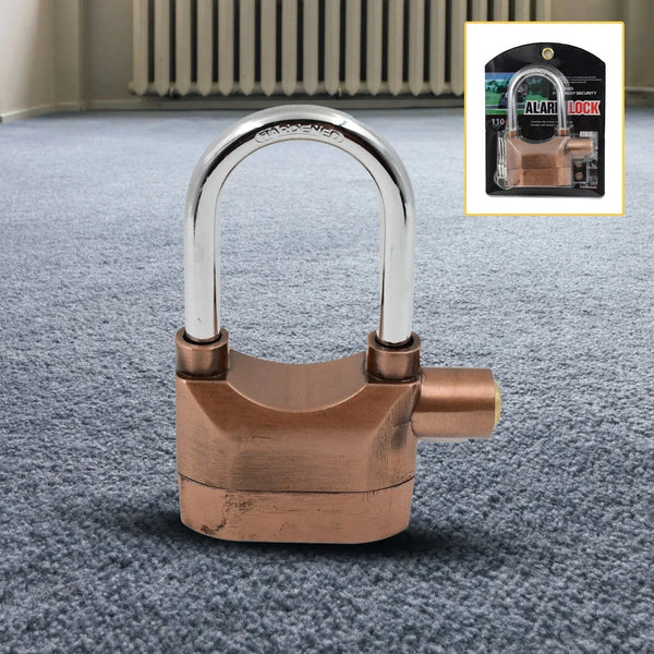 Security Alarm Metallic Lock System with 3 Keys (1 Set / Mix Color) - justgrabit.in | Just Grab It