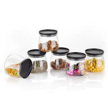 Matka Shaped Jar with Air Tight & Leak Proof Lid (Multicolour) (Set of 6) (900Ml) - Justgrabit Inc.