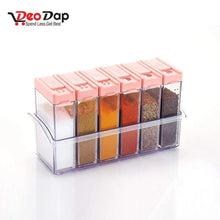 Plastic Spice Jars (6 pcs, 14x22x8cm, Multicolour) - Justgrabit Inc.