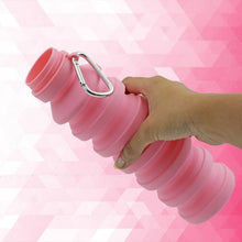 Foldable Silicone Leak Proof Sports Travel Water Bottle for Gym Hiking 1 Pc 24 cm - justgrabit.in | Just Grab It