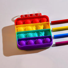 Square it Fidget Spiral Notebook Bubble Push Fidget Silicon Toy Book Stress Relief Anxiety School Stationery Notebook. - Justgrabit Inc.