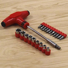 24pcs T shape screwdriver set Batch Head Ratchet Pawl Socket Spanner hand tools - Justgrabit Inc.