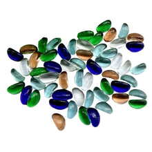 Glass Gem Stone, Flat Round Marbles Pebbles for Vase Fillers, Attractive pebbles for Aquarium Fish Tank. - Justgrabit Inc.
