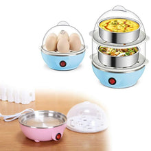 Egg Boiler / Poacher / Cooker / Electric Steamer (2 Layer) - justgrabit.in | Just Grab It