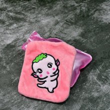 Pink Cartoon Small Hot Water Bag with Cover for Pain Relief - Justgrabit Inc.
