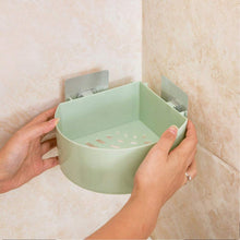 Corner Shelf Bathroom Kitchen Rack Self Adhesive Wall Mount Storage Basket - justgrabit.in | Just Grab It