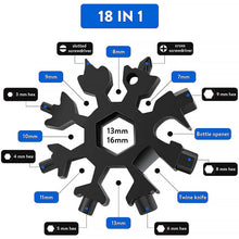 Durable 18 - in - 1 Snowflake Multi - Tool – Portable Bottle Opener, Screwdriver & Wrench - justgrabit.in | Just Grab It
