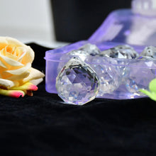 White Crystal Ball Hanging Crystal Ball for Home and Office or Car Decor. - Justgrabit Inc.