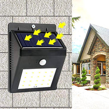 Solar Security LED Night Light for Home Outdoor / Garden Wall (Black) (30-LED Lights) - Justgrabit Inc.