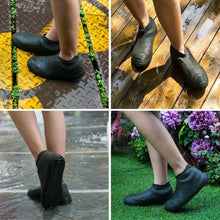 Non - Slip Silicone Rain Reusable Anti skid Waterproof Fordable Boot Shoe Cover ( Large ) - Justgrabit Inc.