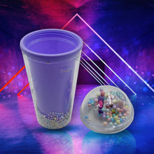 Design Printed Sipper Bottle With Toy, LED Glow Light, Double Wall Sipper Glass Water Bottle , Sipper Bottle With Straw For Girls And Kids for Boys and Girls School/Tuition/Gym (Pack of 1) - justgrabit.in | Just Grab It