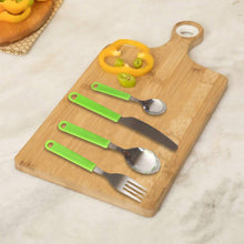 Stainless Steel Cutlery Set with Stand - (24 Pc) - justgrabit.in | Just Grab It