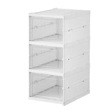 Stackable Multifunctional Storage, for Clothes Foldable Drawer Shelf Basket Utility Cart Rack Storage Organizer Cart for Kitchen, Pantry Closet, Bedroom, Bathroom, Laundry (3 Layer / 1 Pc) - justgrabit.in | Just Grab It