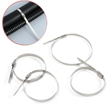 Stainless Steel Cable TIE Used for Solar, Industrial and Home Improvement Multipurpose HIGH Strength, Self - Locking Zip Ties, Multi - purpose Tie, Portable Rustproof 100Pcs Wide Application Zip Tie Set for Building (100 pcs Set / 4.6x200MM) - justgrabit.in | Just Grab It