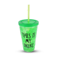 Plastic Drink Cup, Tea Coffee Tumbler with Lid and Straw (1 Pc) - justgrabit.in | Just Grab It