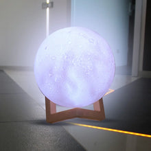 Moon Night Lamp with Plastic Stand Night Lamp for Bedroom (19 x14 Cm / 1 Pc) - justgrabit.in | Just Grab It