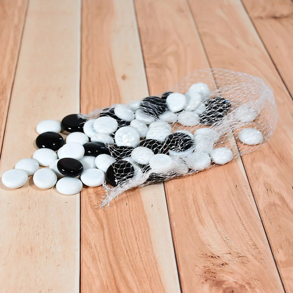 Glass Gem Stone, Flat Round Marbles Pebbles for Vase Fillers, Attractive pebbles for Aquarium Fish Tank. - Justgrabit Inc.