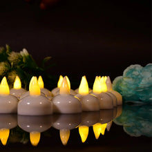 8 - Piece Battery Operated Flameless Floating Candles in Transparent Box – Decorative Wedding Tea Lights, Diwali - Justgrabit Inc.