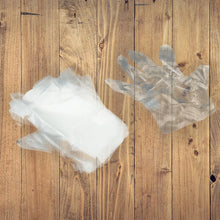 Large Disposable Gloves (100 Pcs): Clear Plastic, Multipurpose - Justgrabit Inc.