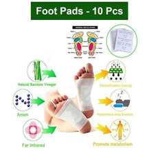 kinoki Cleansing Detox Foot Pads, Ginger & salt Foot Patch - 10pcs (Free Size, White) - Justgrabit Inc.