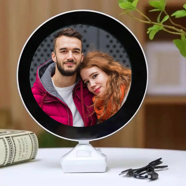 Plastic 2 in 1 Mirror Come Photo Frame with Led Light - justgrabit.in | Just Grab It