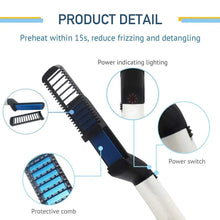 Men's Beard and Hair Curling Straightener (Modelling Comb), Hair accessories - justgrabit.in | Just Grab It