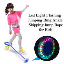 Led Light Flashing Jumping Ring Ankle Skipping Jump Rope for Kids - justgrabit.in | Just Grab It