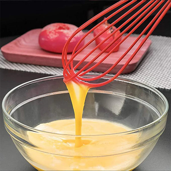 Manual Whisk Mixer Silicone Whisk, Cream Whisk, Flour Mixer, Rotary Egg Mixer, Kitchen Baking Tool. - Justgrabit Inc.